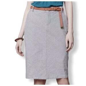 Pilcro Anthropologie Railroad Striped Pencil Skirt Womens Size S